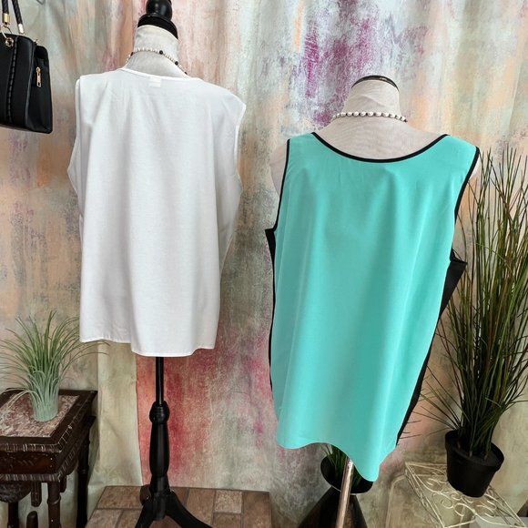 VTG๐Two Plus Size Viscose Blend Tank Tops - Picture 2 of 13